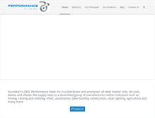 Tablet Screenshot of performancesteel.com